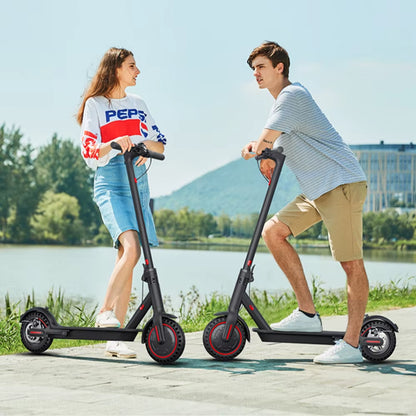 350W Foldable Electric Scooter for Adults Teens,Explosion-Proof Tires,Dual Brake System Lightweight High Quality E-Scooter